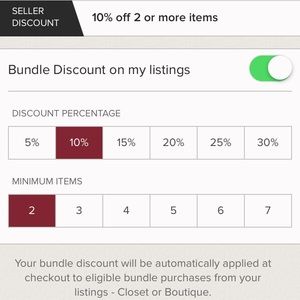 DISCOUNT! 10% OFF BUNDLES OF 2 OR MORE!